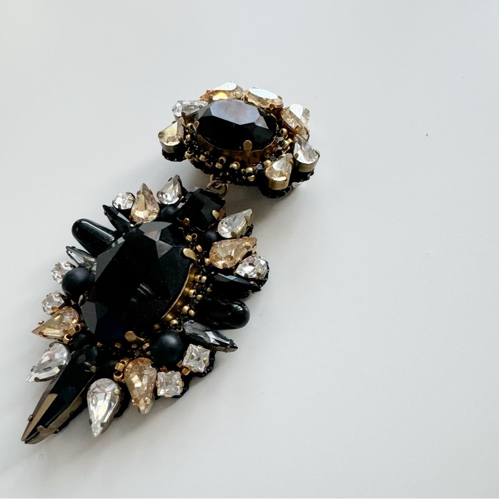 Handmade crystal brooch